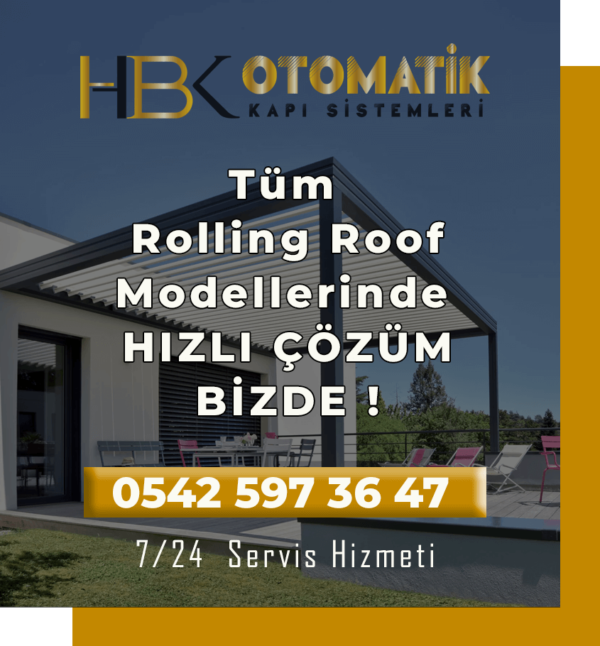 Bioclimatic Pergola Rolling Roof Sistemleri